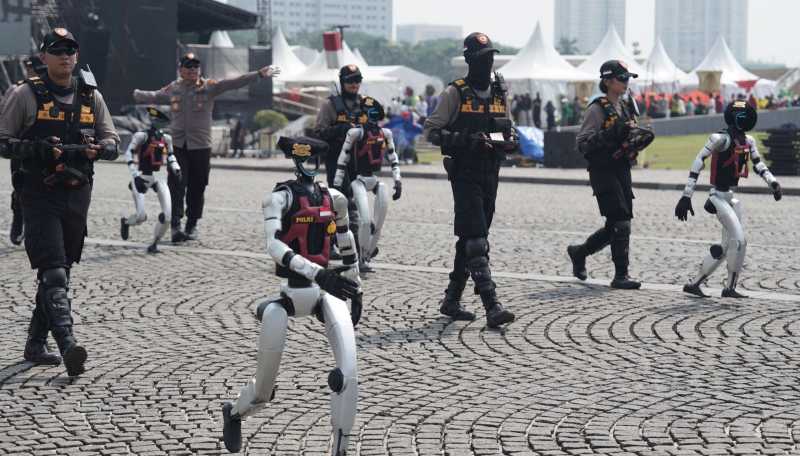 Robot Polisi Rp 3 Miliar Bikin Heboh: Sudah Dipamerkan, Anggaran Masih Tanda Tanya